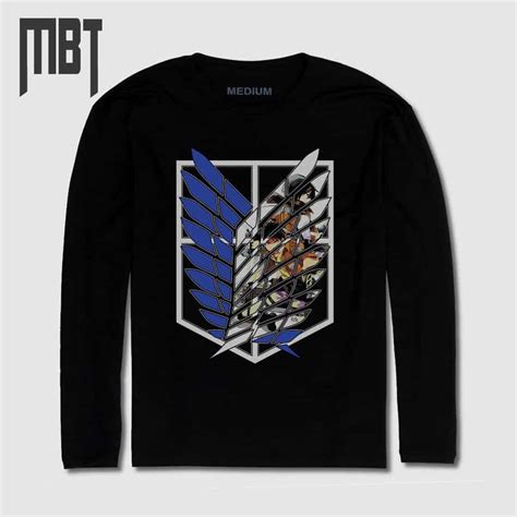 Attack on Titan Long Sleeve T-Shirt, Attack on Titan Anime Long Sleeve Tee-Shirt #3 – MBT ...