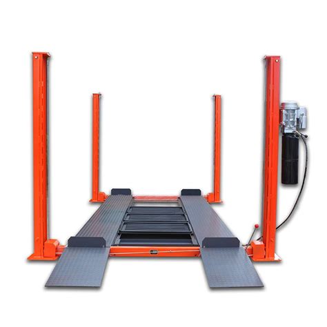 9000 lb Four-Post Automotive Lift with Removable Ramp | CETL Certified — TMG Industrial