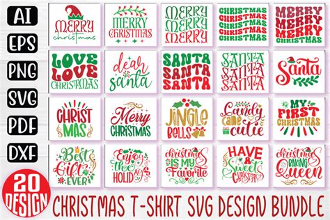 Christmas SVG And T-shirt Design Bundle, Christmas Quotes SVG Design T-shirt Bundle, Vector ...