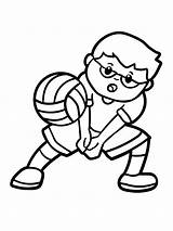 Volleyball Player coloring Page  Download Print Or Color Online For Free sketch template