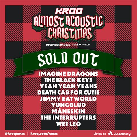 Text to win tickets to KROQ Almost Acoustic Christmas