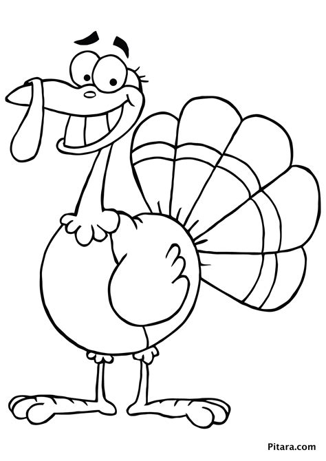 Turkey Printable Coloring Page