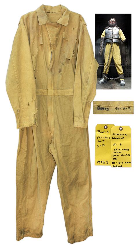 Lot Detail - ''Boris the Animal'' Jumpsuit From ''Men in Black 3'' -- Played by Comedian Jemaine ...