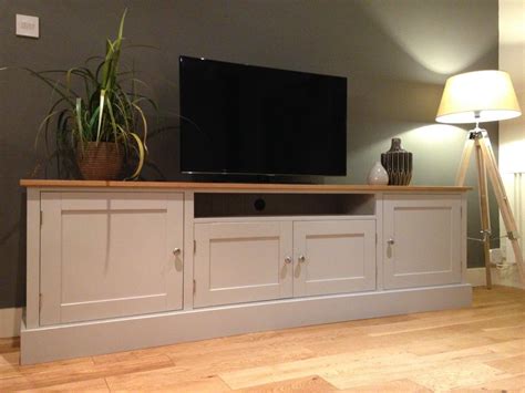 New Solid Pine & Oak 7ft TV Unit Stand Cabinet Painted Shabby Chic Sideboard | eBay