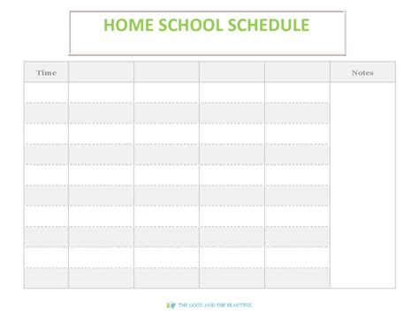 44 Editable Homeschool Schedule Templates [FREE]