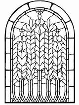 Printable Stained Glass Coloring Page – Free Download And Print For You sketch template