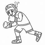 Premium Vector  Boxing Boxer Evading Isolated Coloring Page sketch template
