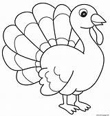 Printable Coloring Turkey sketch template