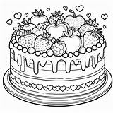 Zentangle Table With Desserts Coloring Page Free sketch template