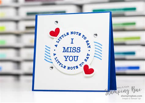 How to Make a "Miss You" Card in Minutes with Sending Love Stamp Set