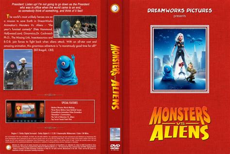 Monsters Vs. Aliens - Movie DVD Custom Covers - Dreamworks Collection ...