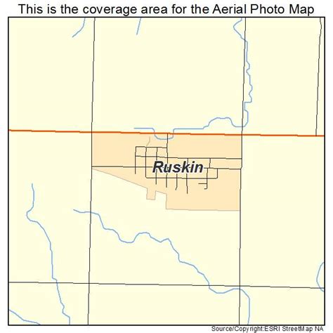 Aerial Photography Map of Ruskin, NE Nebraska