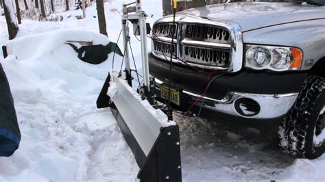 Snowsport HD Plow with winch Power Angle - YouTube