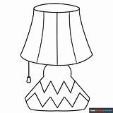 Lamp Coloring Page  Easy Drawing Guides sketch template