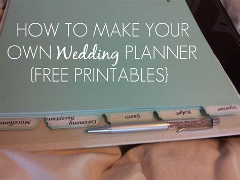 Sleepless in DIY Bride Country : How to make your own Wedding Planner book {Free Printables}