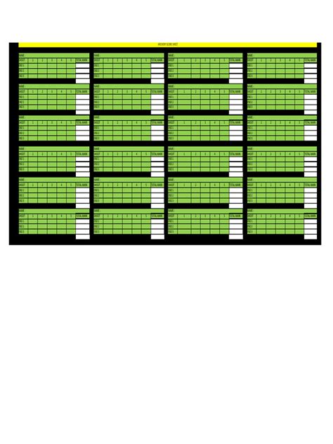 SCORE SHEET | PDF