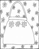 Purse Coloring Pages Printable Sketch Page sketch template
