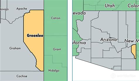 Greenlee County, Arizona / Map of Greenlee County, AZ / Where is ...