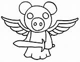 Robby Piggy Roblox Coloring Page  Free Printable Pages For Kids sketch template