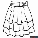 Skirt Coloring Page  Easy Drawing Guides sketch template