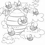 Bee Coloring Pages Printable For Free Download sketch template