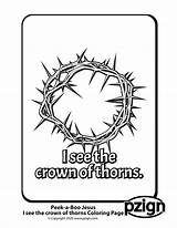 Crown Of Thorns Coloring Page sketch template