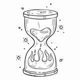 Sand Timer Coloring Stock Illustrations – 21  sketch template