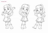 Characters From Rainbow Ruby Coloring Page  Pages For Kids sketch template