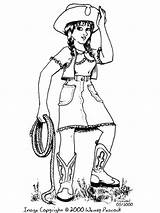 Cowgirl Printable Coloring Page  Free Pages For Kids sketch template