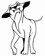 Dog Barking Coloring Page Pages sketch template