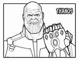 Thanos With The Infinity Gauntlet coloring Page  Download Print Or sketch template