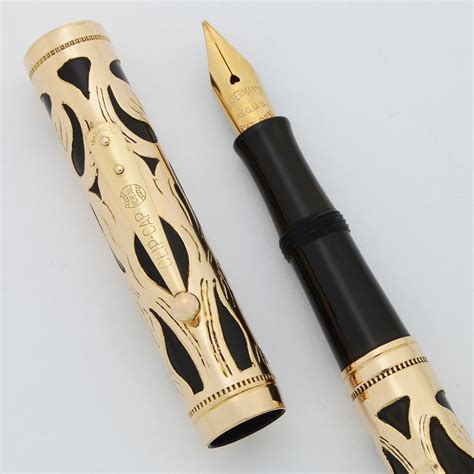 Waterman 0552 1/2 Fountain Pen - Gold Filled Trefoil Filigree, Flexible ...