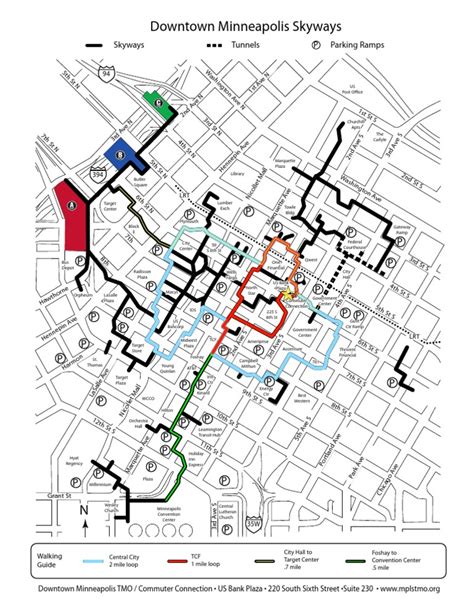 MInneapolis Skyway Map