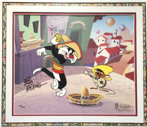 Mexican Cat Dance with Sylvester & Speedy Gonzales from Warner Bros Cel ...