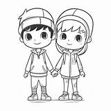 Hands Coloring Page sketch template