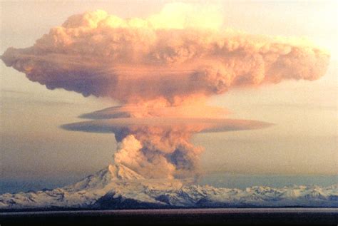 Redoubt Volcano in Eruption in Lake Clark National Park, Alaska image ...