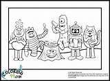 Yo Gabba Coloring Pages Free sketch template