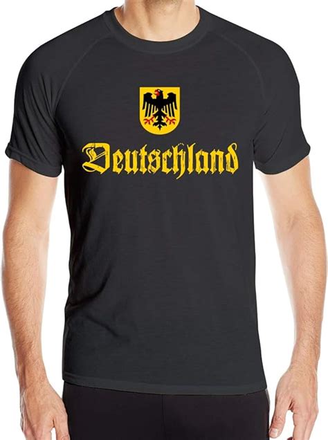 Men's Classic Vintage Deutschland German Short-Sleeved 100% Polyester Sports T-Shirts: Amazon.ca ...