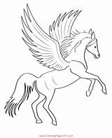 Pegasus Coloring Pages sketch template