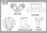 Winter Clothes Coloring Page1  Ezpzlearncom sketch template