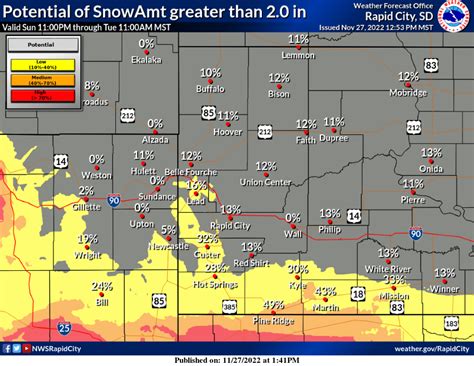 Winter Comes to South Dakota, Delivering Heavy Snow to the Black Hills ...