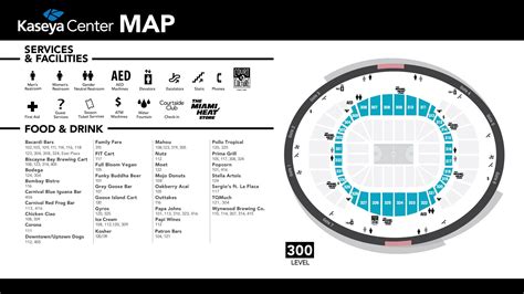 Concourse Maps | Kaseya Center