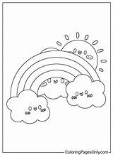 Kleurplaat Regenboog Kleurplaten Sketch Coloring Page sketch template