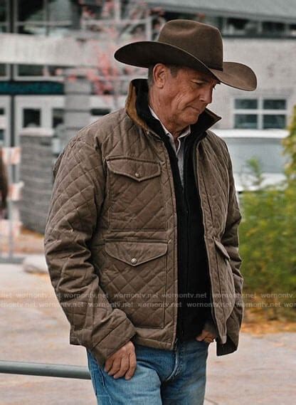 Kevin Costner Yellowstone Season 04 John Dutton Quilted Jacket Apparel ...