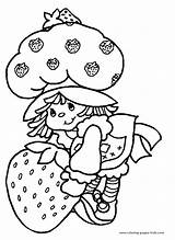 1980s Strawberry Shortcake Coloring Page sketch template