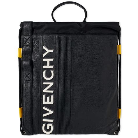 Givenchy Drawstring Gym Bag Black & Yellow | END.