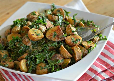 Warm Roasted Potato and Kale Salad - Body of Eve