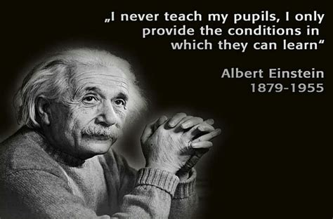 albert einstein quote about education with black and white image in the background text reads ...