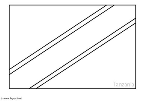 Tanzania Flag Coloring Pages - Learny Kids