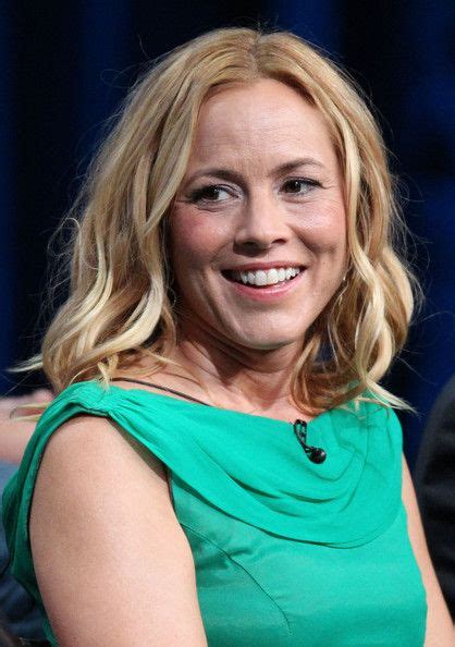 Maria Bello Actress Maria Bello speaks during the 'Prime Suspect ...